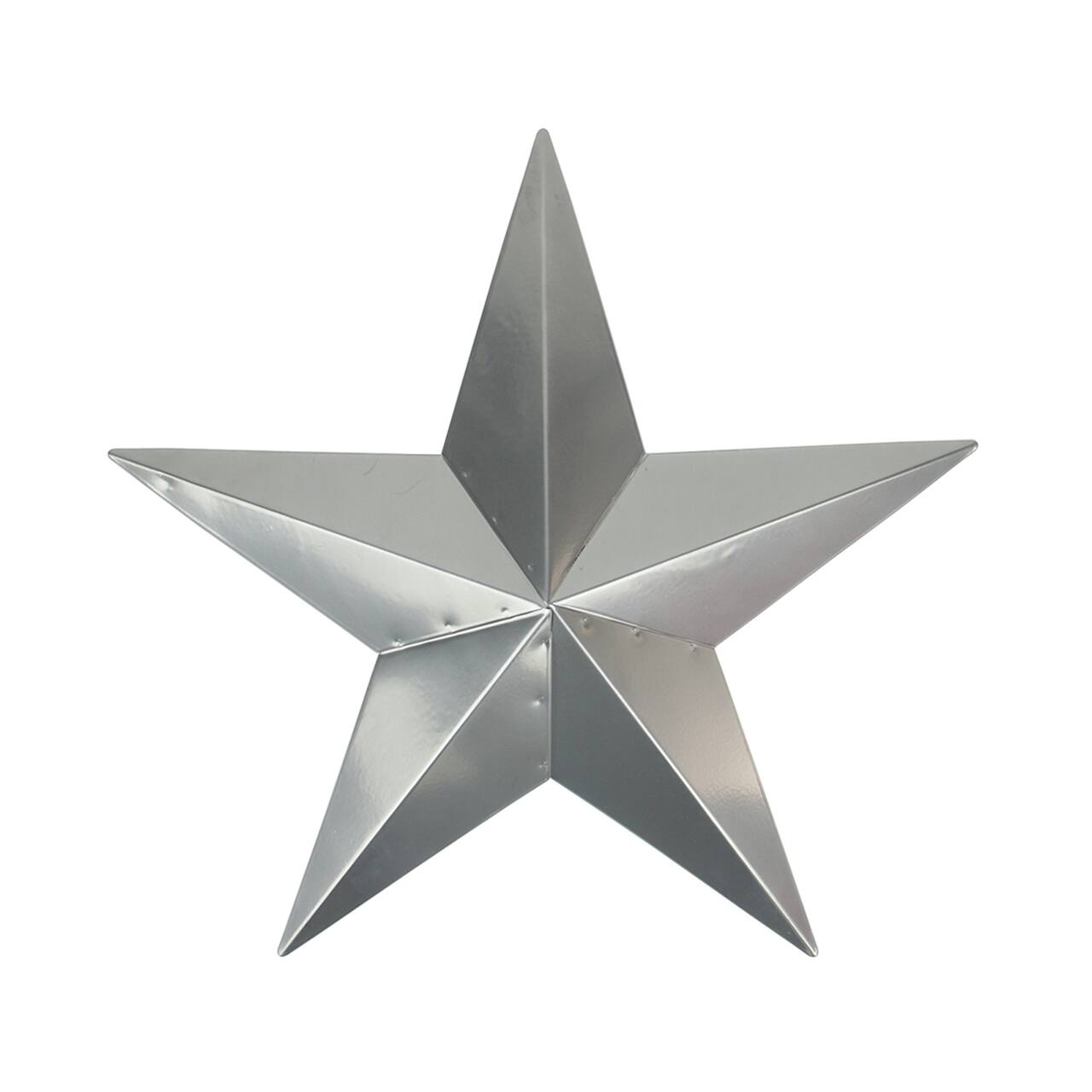 3ft. Silver Steel Country Rustic Star Indoor/Outdoor Wall Decoration